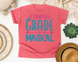 Tenth Grade Is Magical Script graphic tee in Watermelon