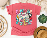 Game Over Back To School Pastel graphic tee in Watermelon
