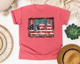 Small Town USA graphic tee in Watermelon