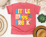 Little Miss Pre-K Bright graphic tee in Watermelon