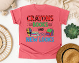 Crayons Books And New Looks graphic tee in Watermelon