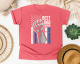 Best Dad Ever Patriot graphic tee in Watermelon