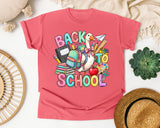 Back To School Goose Pastel graphic tee in Watermelon
