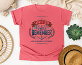 United We Remember May Their Memory Live Forever graphic tee in Watermelon
