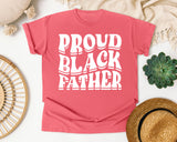 Proud Black Father White graphic tee in Watermelon