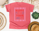 Happy To See Your Face graphic tee in Watermelon