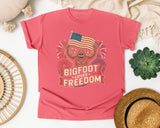 Bigfoot Freedom graphic tee in Watermelon