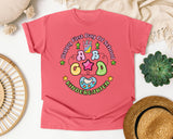 Happy First Day Of School Kindergarten graphic tee in Watermelon