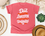 Dad Jokes Legendary Patience Unlimited White graphic tee in Watermelon