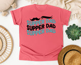 Super Dad Black graphic tee in Watermelon