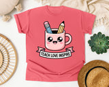 Teach Love Inspire Mug graphic tee in Watermelon