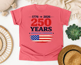 1776 2026 250 Years American Freedom graphic tee in Watermelon
