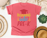 Roaring Into Pre-K Red graphic tee in Watermelon