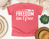 Freedom Isn't Free White 2 graphic tee in Watermelon