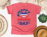 Happy Independence Day Navy graphic tee in Watermelon