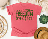Freedom Isn't Free Brown graphic tee in Watermelon