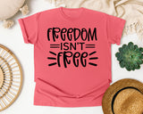 Freedom Isn't Free White 3 graphic tee in Watermelon