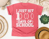 I Just Hit 100 Days Of School graphic tee in Watermelon