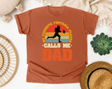 My Favorite Football Player Calls Me Dad graphic tee in Yam