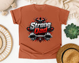 Strong Dad Weightlifting graphic tee in Yam