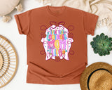 Livin That Football Mom Life Pink graphic tee in Yam