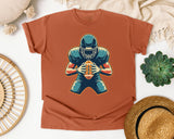 Football Player Silhouette graphic tee in Yam