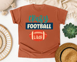 Crazy Football Lady graphic tee in Yam