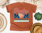 Rugby Mom Like A Normal Mom But Louder And Prouder graphic tee in Yam