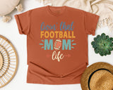 Livin That Football Mom Life graphic tee in Yam