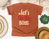 Lets Do This Boys Cream graphic tee in Yam