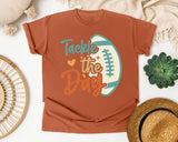 Tackle The Day graphic tee in Yam