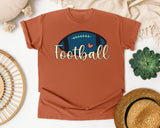 Football Script Simple graphic tee in Yam