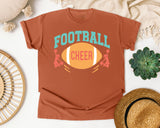 Football Cheer Pom Poms graphic tee in Yam