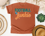 Football Junkie graphic tee in Yam