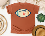 Football Cream Retro graphic tee in Yam