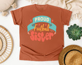 Proud Football Sister Banner graphic tee in Yam