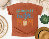 Proudest Football Mom graphic tee in Yam