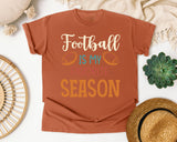 Football Is My Favorite Season Orange graphic tee in Yam