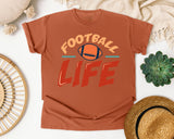 Football Life graphic tee in Yam
