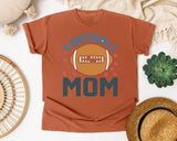Football Mom Hearts graphic tee in Yam
