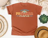 One Proud Football Mama graphic tee in Yam