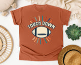 Touch Down Retro Rays graphic tee in Yam