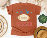 Tis The Season Football Cream graphic tee in Yam