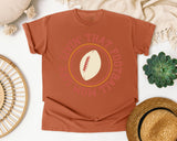 Livin That Football Mom Life Circle graphic tee in Yam