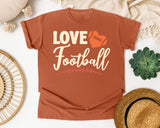 Love Football Script graphic tee in Yam