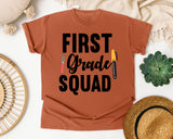 First Grade Squad Pen graphic tee in Yam