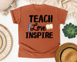 Teach Love Inspire Book graphic tee in Yam