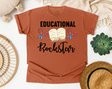 Educational Rockstar Book graphic tee in Yam