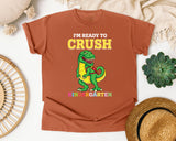 Im Ready To Crush Kindergarten Dino graphic tee in Yam