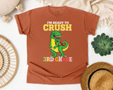 Im Ready To Crush 3rd Grade Dino graphic tee in Yam